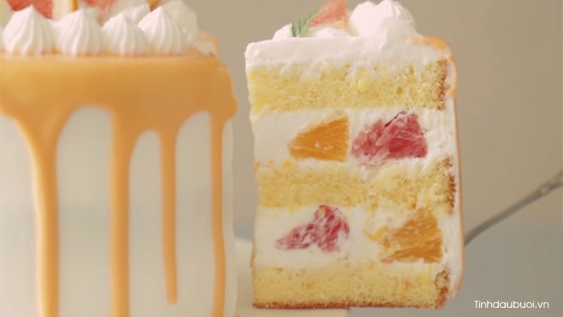Cách làm bánh kem vị cam bưởi cach lam banh kem vi cam buoi