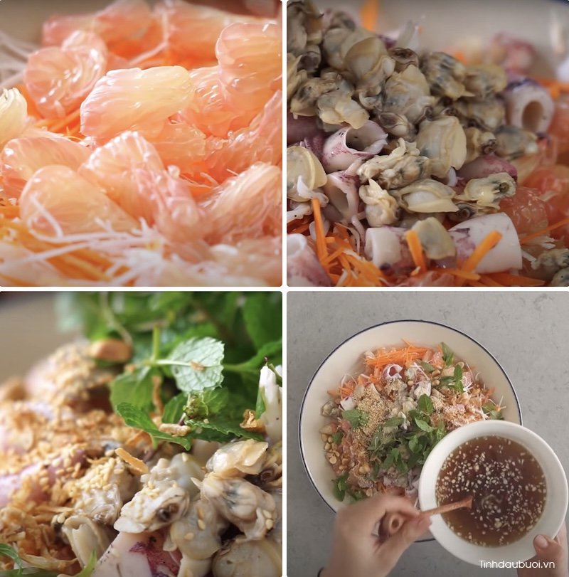 cach lam goi buoi hai san