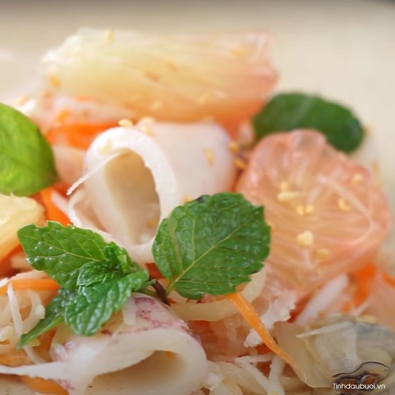 cach lam goi buoi hai san