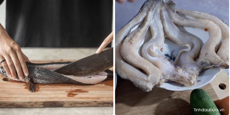 cach lam goi buoi kho ca loc