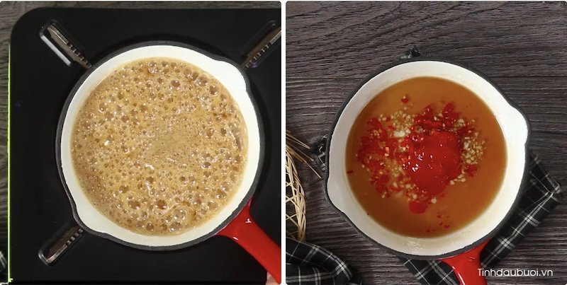 cach lam goi buoi tom muc kho