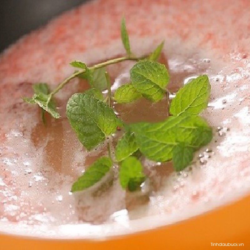 cach lam kem buoi bac ha