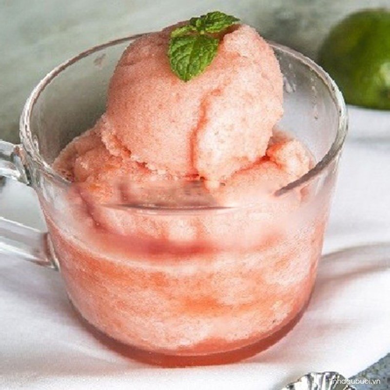 cach lam kem buoi bac ha