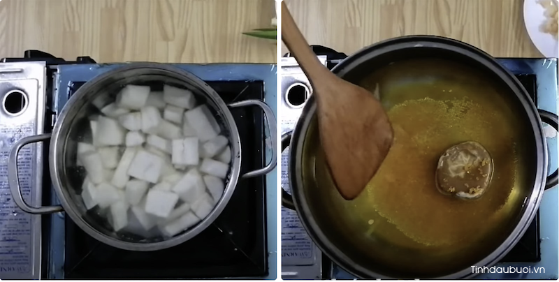 Cách nấu chè sắn bưởi cach nau che san buoi