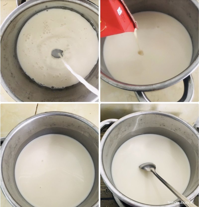 cach nau che xoai buoi bot bang