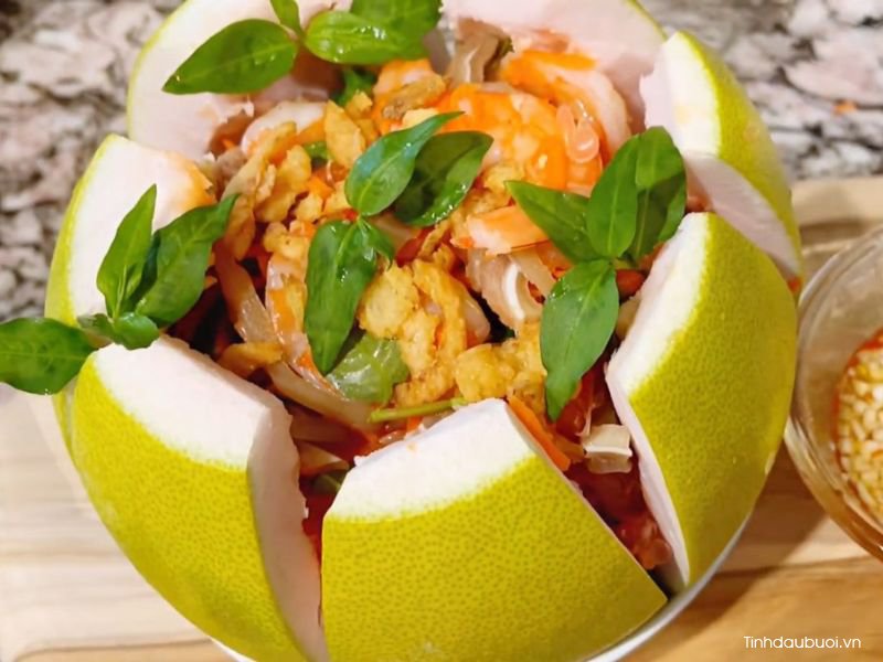 món ngon từ Bưởi Đoan Hùng mon ngon tu buoi doan hung