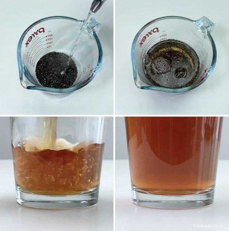 tra buoi mat ong giam can