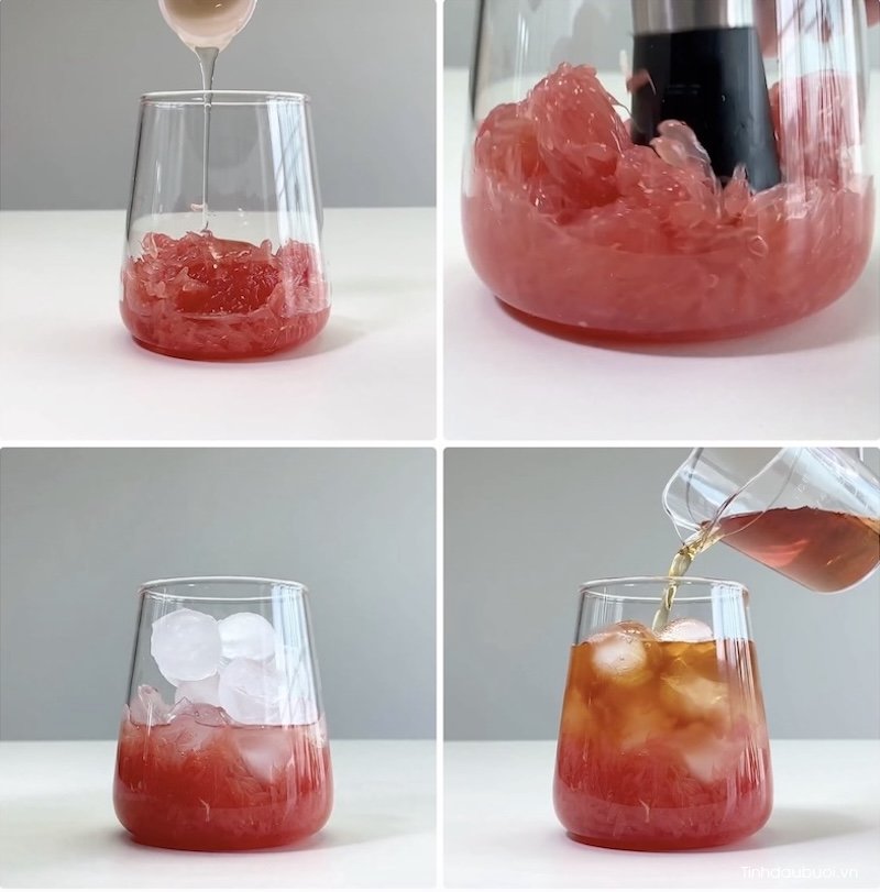 tra buoi mat ong giam can