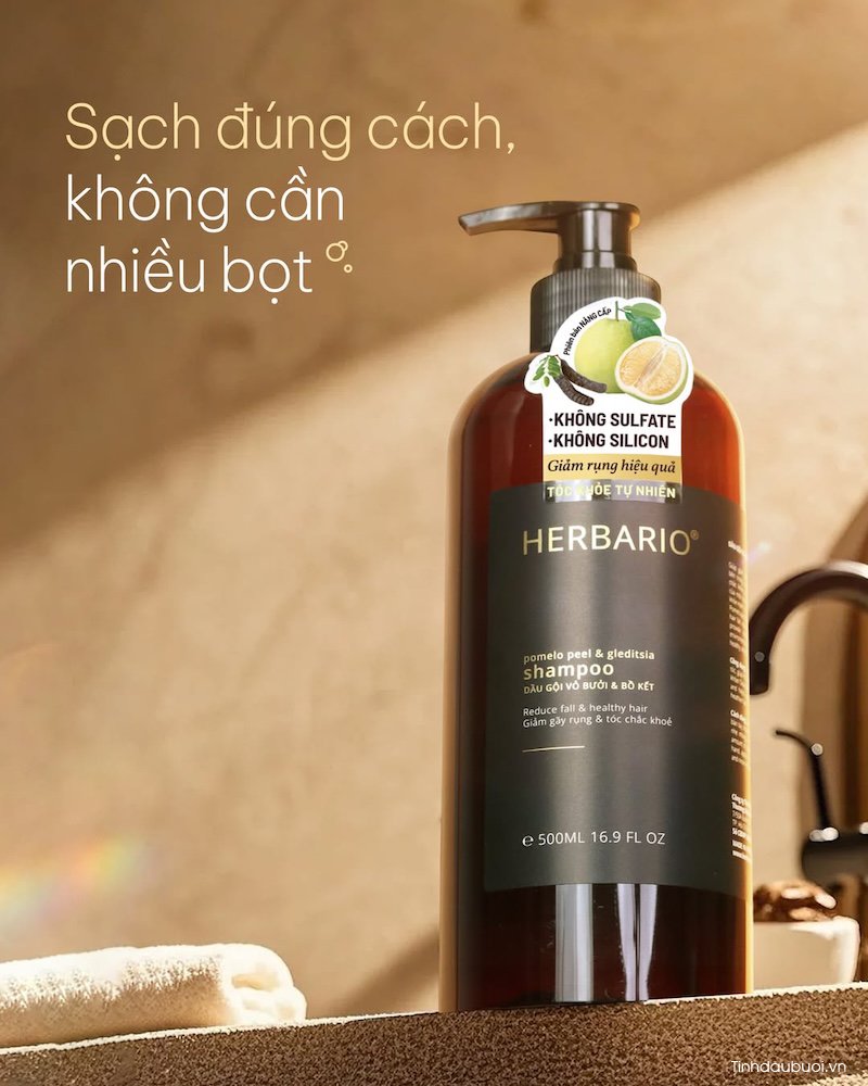 dau goi tinh dau buoi Herbario co tot khong