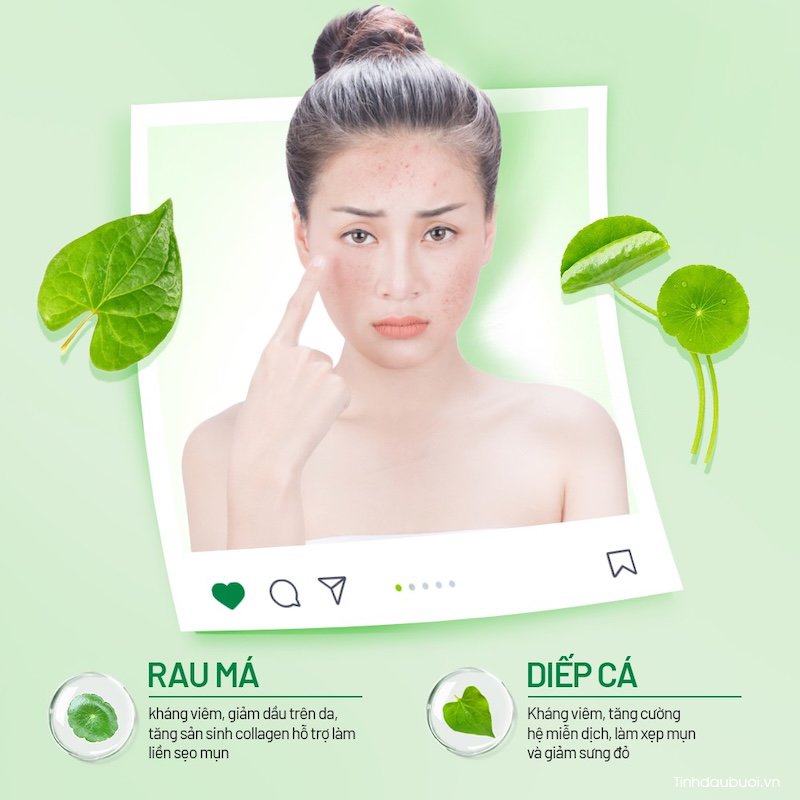 cham soc da mun tu rau ma diep ca