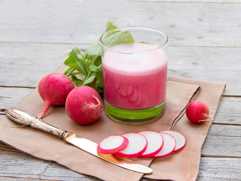 Nước ép củ cải đường tăng cường máu nuôi dưỡng nang tóc nuoc ep cu cai duong