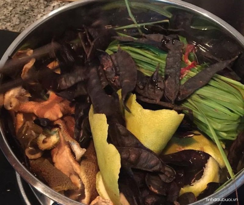 cach tri rung toc bang hat buoi