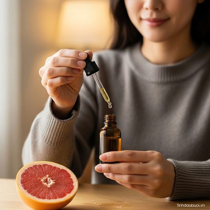 tinh dau buoi co nen pha voi dau dua khong