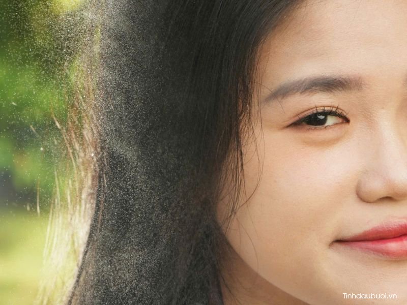 toc kho co nen dung tinh dau buoi 