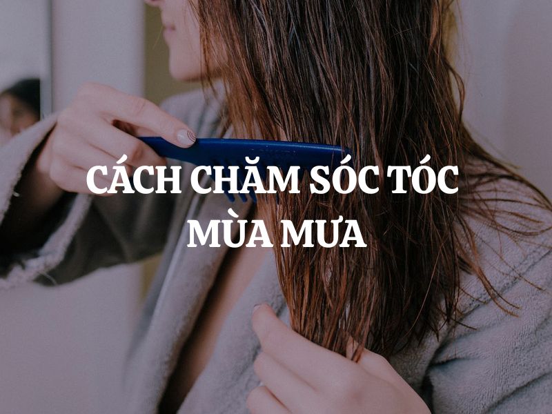 Cách chăm sóc tóc mùa mưa giúp tóc chắc khỏe, suôn mượt và không lo gãy rụng