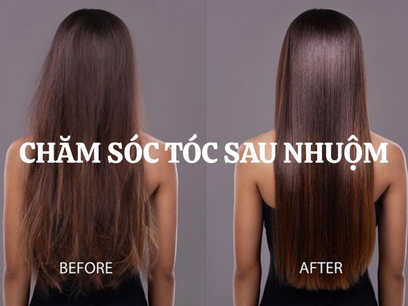 Chăm sóc tóc sau nhuộm và bí quyết giữ màu bền đẹp, giảm hư tổn