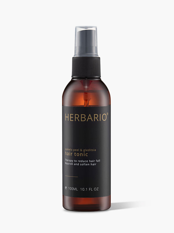 Nước xịt dưỡng tóc tinh dầu vỏ bưởi và bồ kết Herbario 100ml