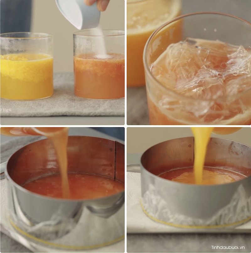 cach lam cheesecake cam buoi