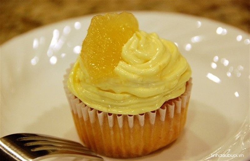 Cách làm bánh Cupcake bưởi cach lam banh cupcake buoi