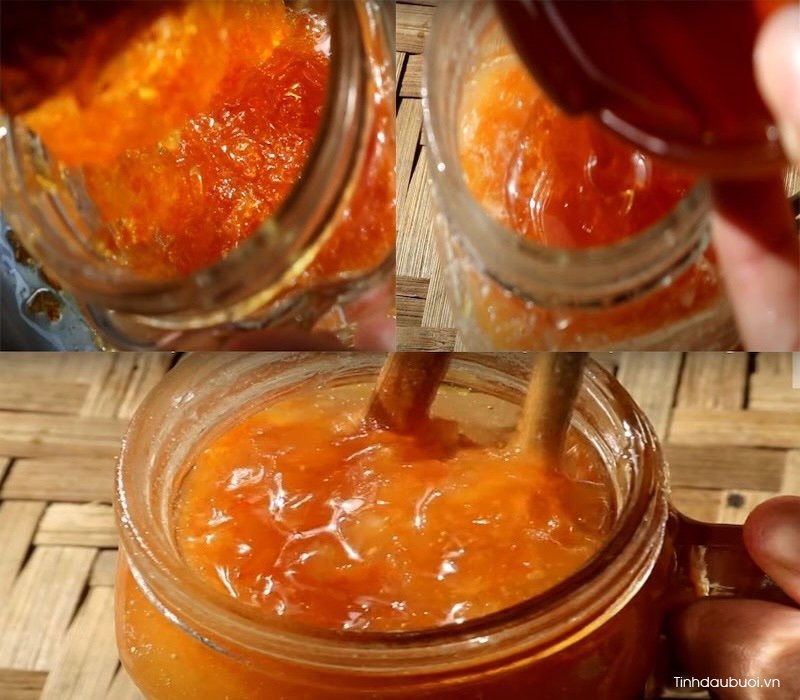 cach lam buoi nau duong phen mat ong