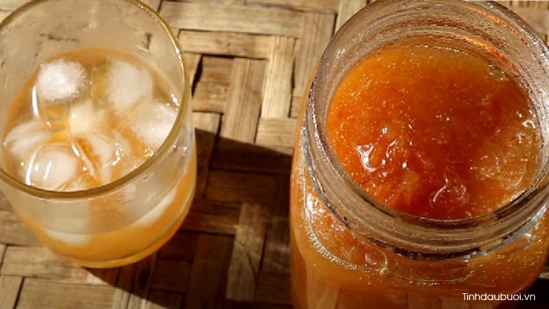 cach lam buoi nau duong phen mat ong