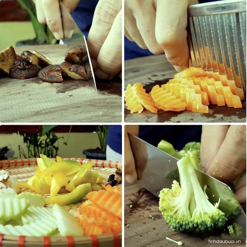 cach lam cui buoi xao ngu sac