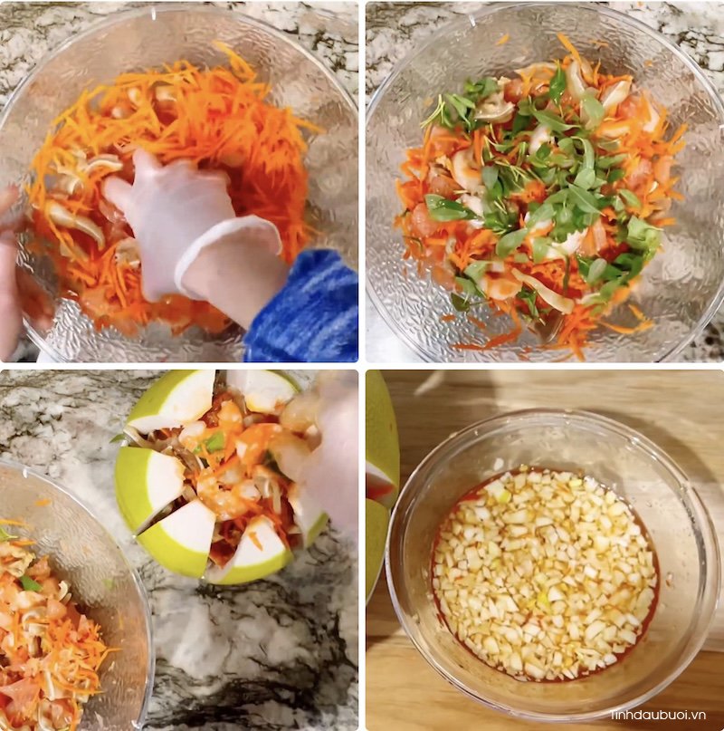 cach lam goi buoi tai heo