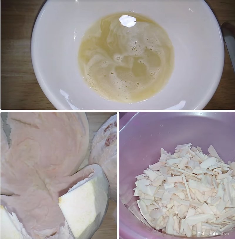 cach lam nem chua chay bang vo buoi