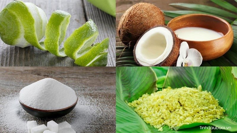 Cách nấu chè bưởi cốm lá dứa cach nau che buoi com la dua