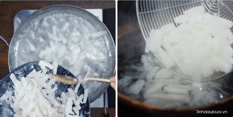 cách nấu chè bưởi đậu xanh cach nau che buoi dau xanh