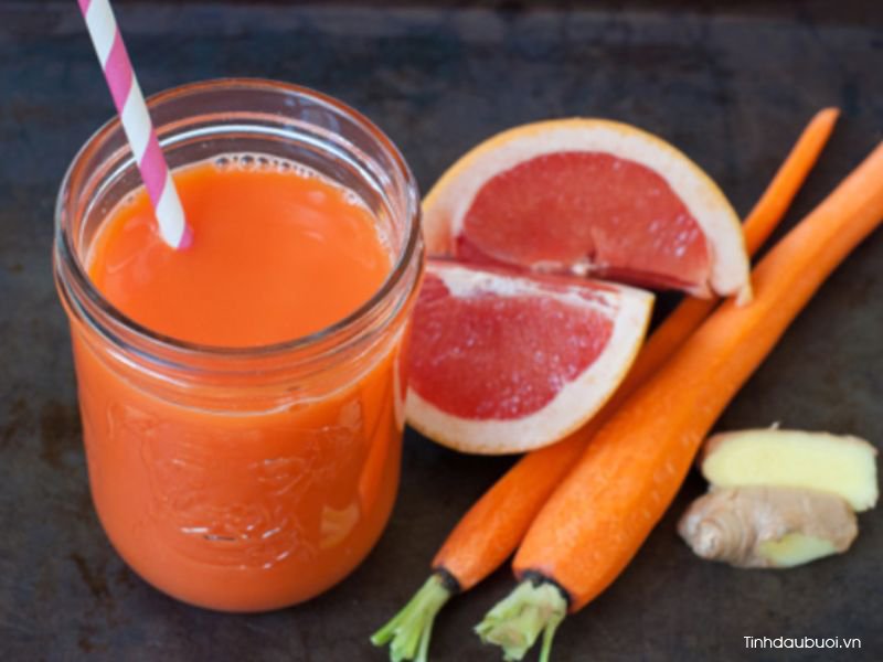 nuoc ep buoi mix ca rot