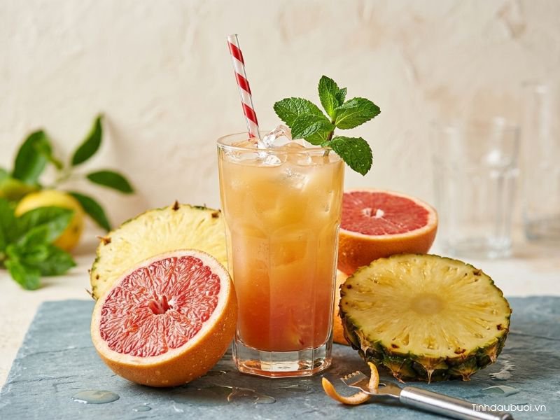 nuoc ep buoi mix dua