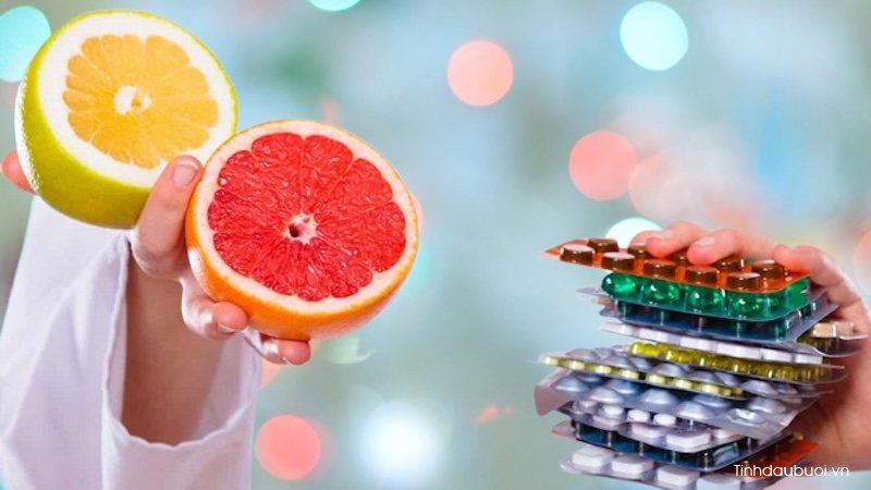 Thuốc không dùng cùng nước ép bưởi nuoc khong dung cung nuoc ep buoi
