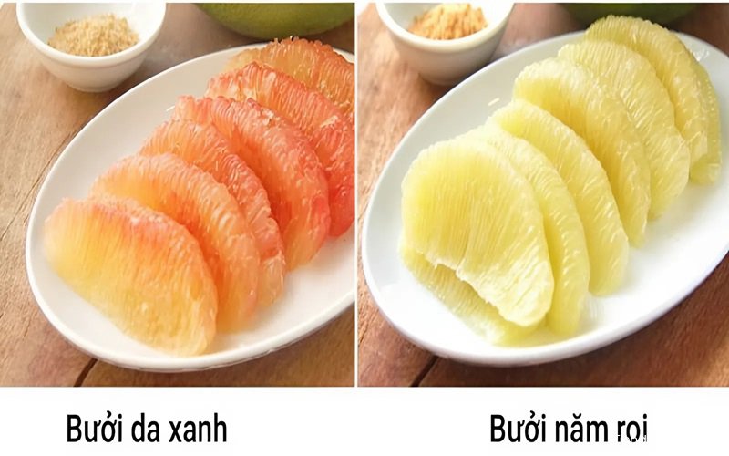 so sanh giong buoi da xanh va nam roi