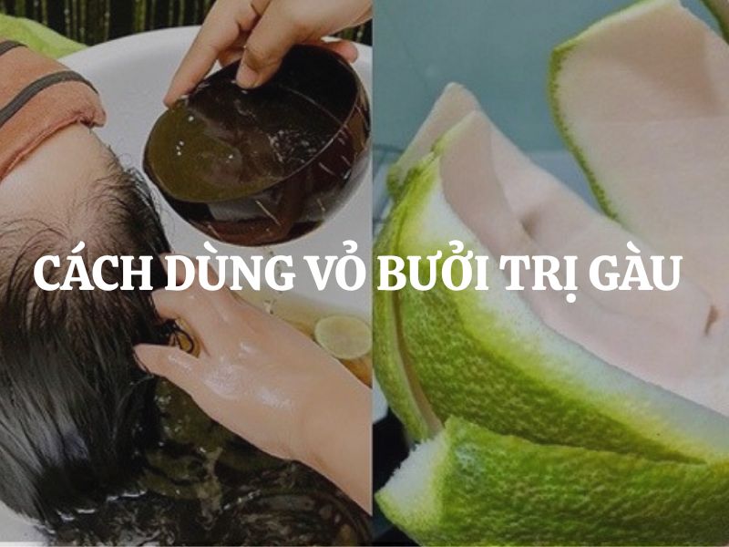 Cách dùng vỏ bưởi trị gàu hiệu quả tại nhà giúp tóc chắc khỏe, giảm rụng tóc